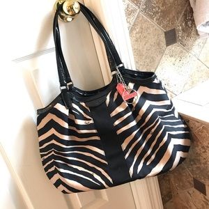 Coach Signature Zebra Print purse